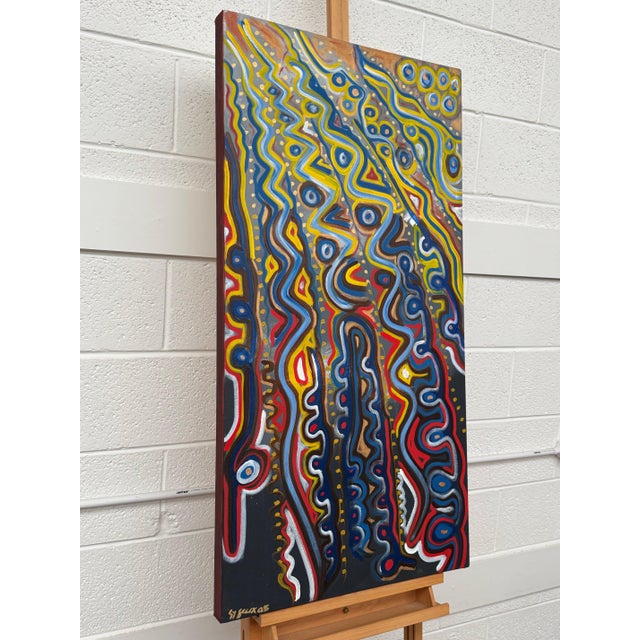 Angela Wakefield Vivid seascape where turbulent waves meet a glowing horizon of shifting light 2025 For Sale - Image 4 of 18