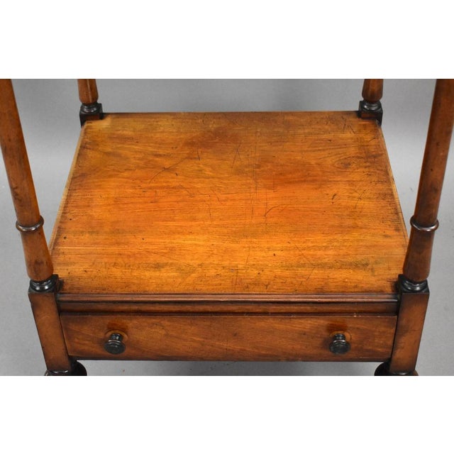 Brown Victorian Mahogany Three-Tier Whatnot, 1860s For Sale - Image 8 of 10