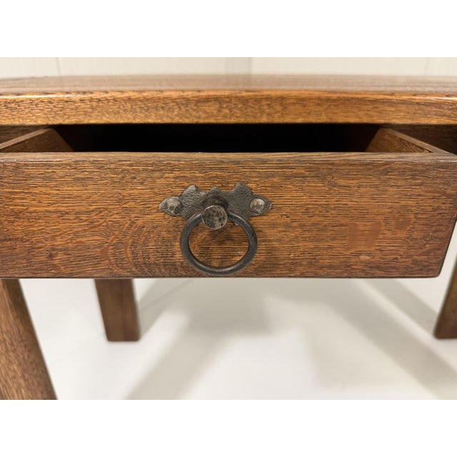 Rustic Oak Console Table, 1960s For Sale - Image 15 of 18