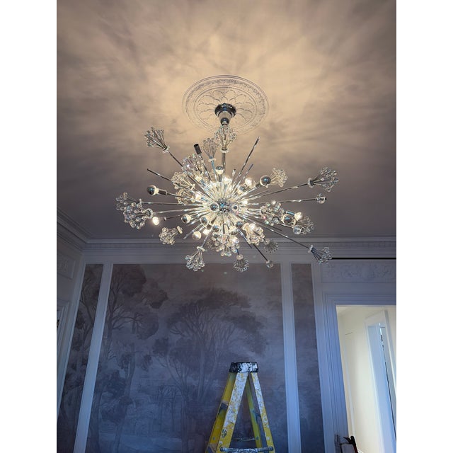 J. & L. Lobmeyr Starburst Chandelier by Hans Harald Rath An authentic J. & L. Lobmeyr starburst chandelier designed by...