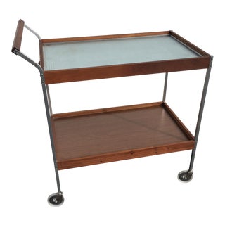 Mid-Century Salton Warming Bar Cart For Sale