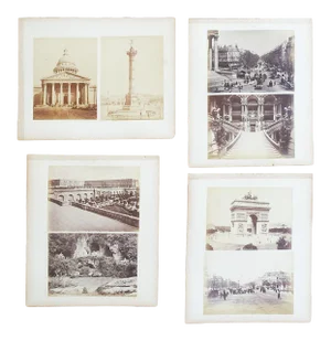 Antique 1880's Frith Photographs Paris France Versailles - Set of 4