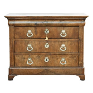 Louis Philippe French Chest of Drawers in Walnut, 1800s For Sale