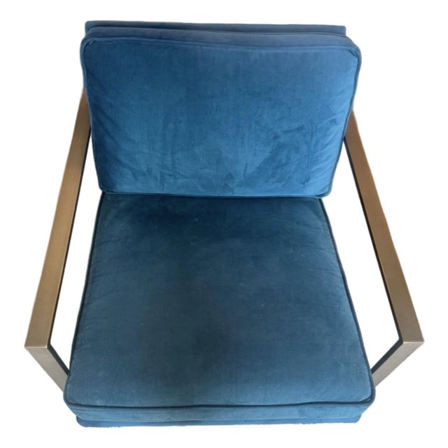 Celestial Blue West Elm Chair For Sale