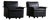 Model 620 Lounge Chairs in Black Leather by Dieter Rams for Vitsoe, 1980s, Set of 2 For Sale
