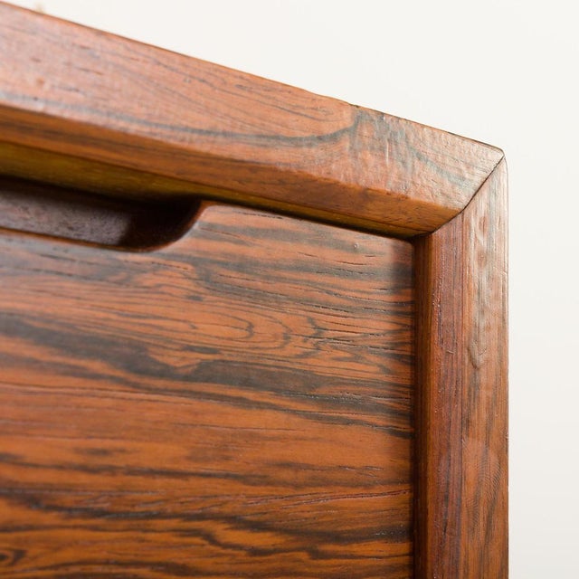 Scandinavian Minimalist Rosewood Chest of Drawers in the style of Nils Jonsson, 1960s For Sale - Image 10 of 12