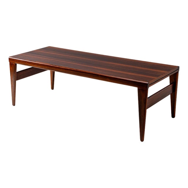 1960s Johannes Andersen Rosewood Coffee Table For Sale