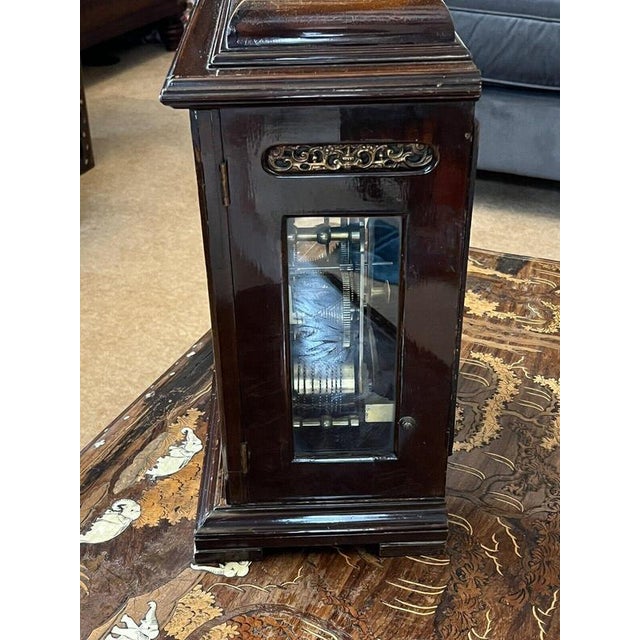 Metal Twin Fusee Bracket Clock For Sale - Image 7 of 12