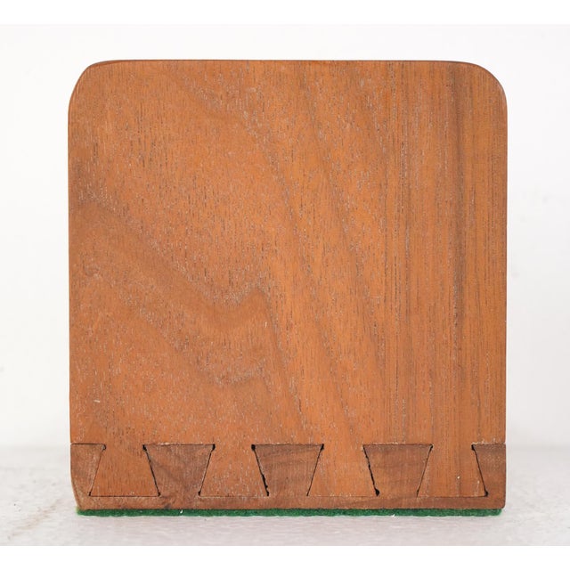 Pair of Vintage Oak & Brass Ducks Bookends For Sale - Image 12 of 13