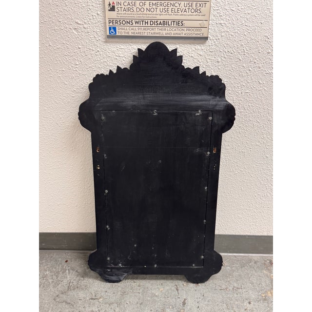 Moroccan Style Mother-of-Pearl Inlaid Floral Wall Mirror For Sale - Image 4 of 12