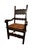 1950s 1950s Vintage Italian Throne Chair For Sale - Image 5 of 14