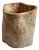 Old Vintage Wadang Sanded Wood Trunk Pot For Sale