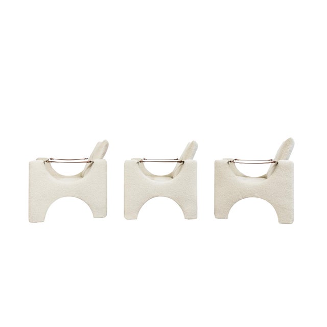 Vintage Geometric Armchairs, 1975, Set of 3 For Sale - Image 16 of 16