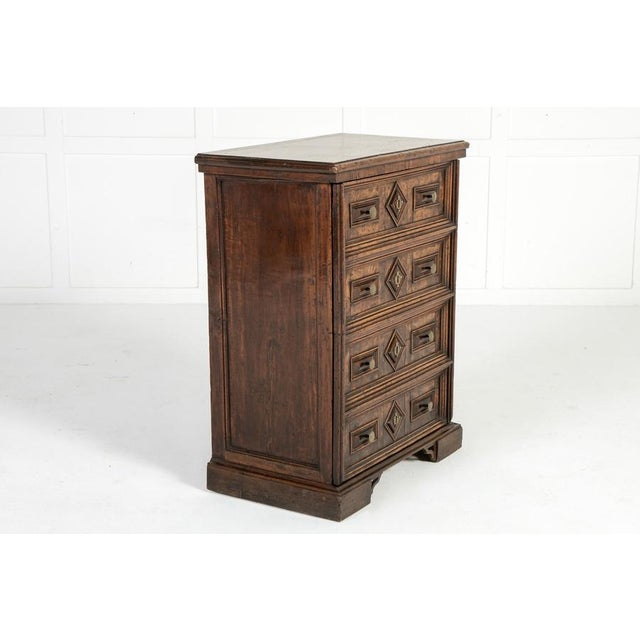 18th Century Italian Walnut Coffer For Sale - Image 3 of 10