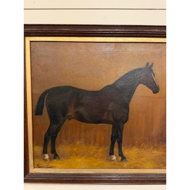 19th Century Equestrian Oil on Canvas For Sale In Nashville - Image 6 of 8