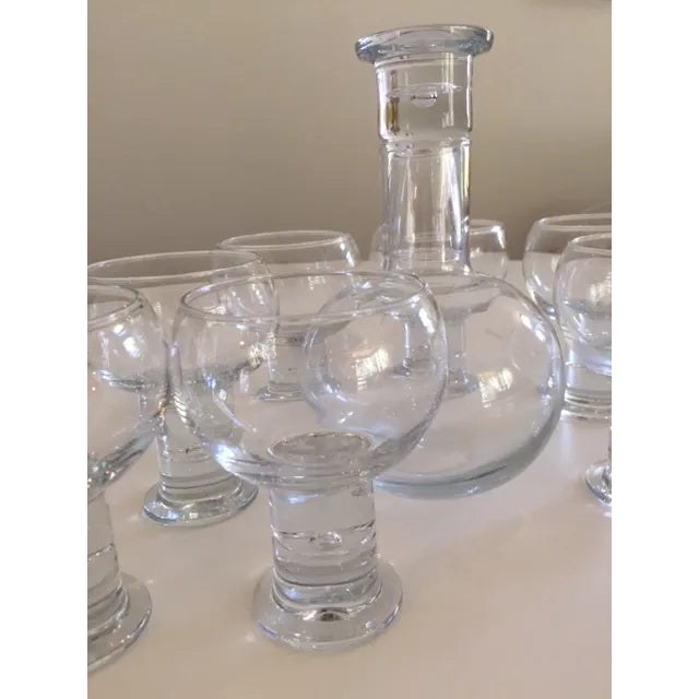 Modern Holmegaard Danish Whisky Glasses & Decanter-Set of 8 For Sale - Image 3 of 7
