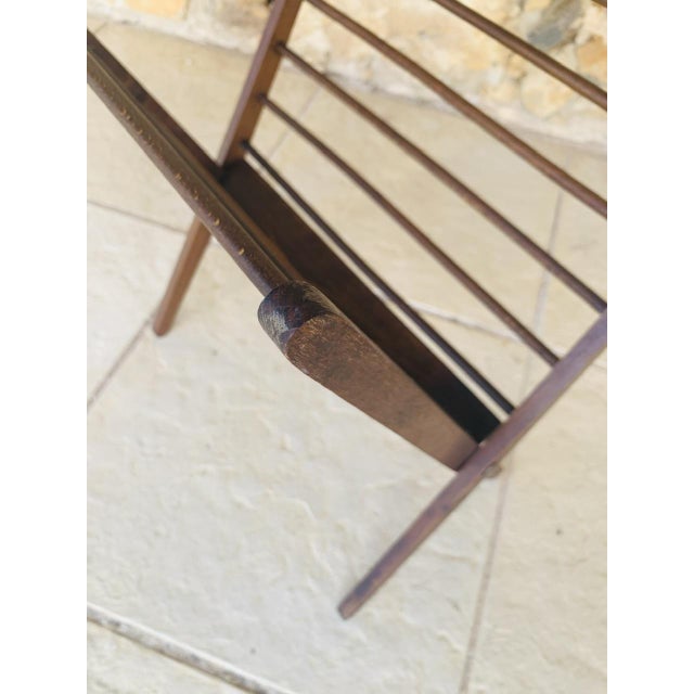 Mid-Century Folding Magazine Rack attributed to Cees Braakman, 1960s For Sale - Image 13 of 18