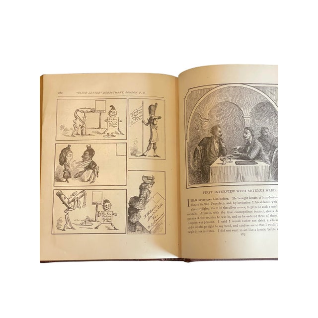 First Edition by Mark Twain - 'Sketches, New and Old' Leather Bound, 1875 For Sale - Image 4 of 6