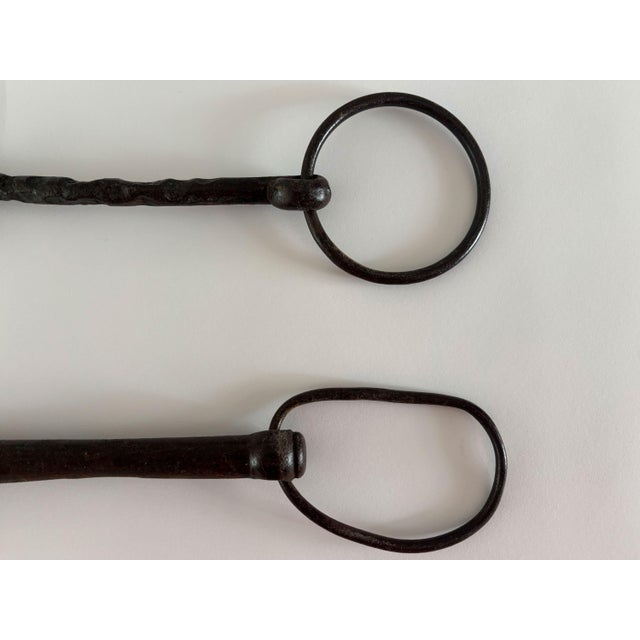 Black 1900s Antique Horse Bits, Set of 3 For Sale - Image 8 of 8