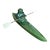 Vintage Inuit Jade Carving Hunter in Kayak Sculpture Hand Carved Canada Art 5" For Sale