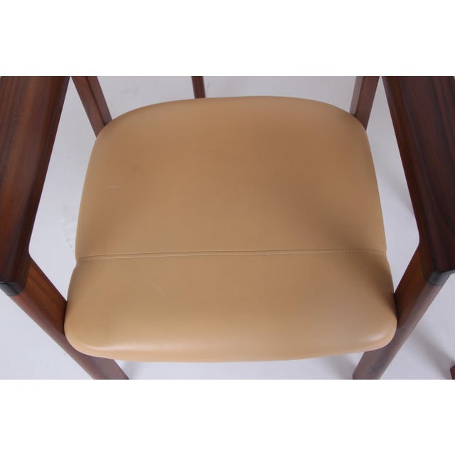 Danish Armchairs with Light Leather Upholstery from Sibast Furniture, 1960s, Set of 4 For Sale - Image 13 of 15