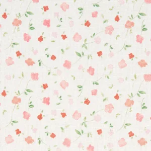 Schumacher x Marie-Chantal Bloomwind Performance Linen Fabric in Pink