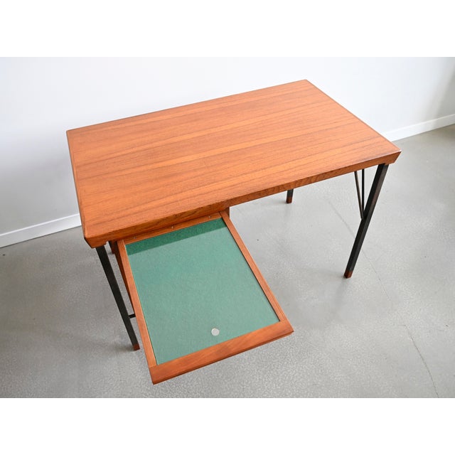 Vintage Teak Writing Desk by Peter Hvidt for John Stuart For Sale - Image 10 of 10