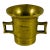 Antique Apothecary 19th Century Brass Mortar For Sale