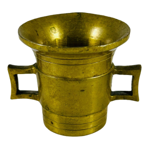 Antique Apothecary 19th Century Brass Mortar