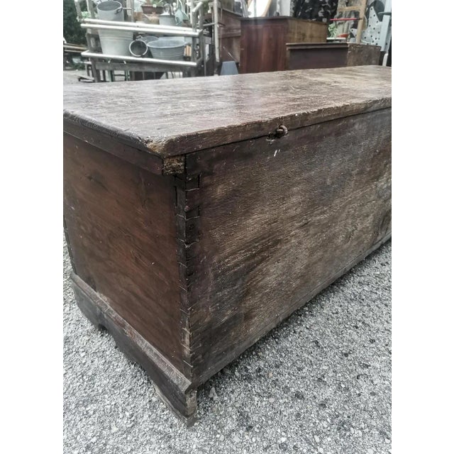 Trunk with painted front, Italy, 1800s For Sale - Image 4 of 9