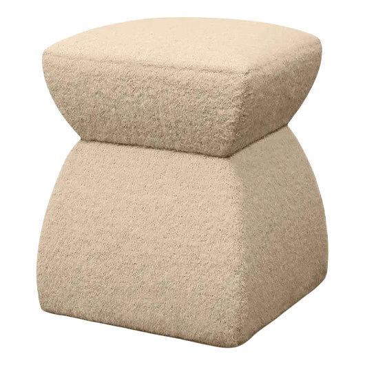 Cusi Pouf in Quinoa Mohair by KABINET For Sale