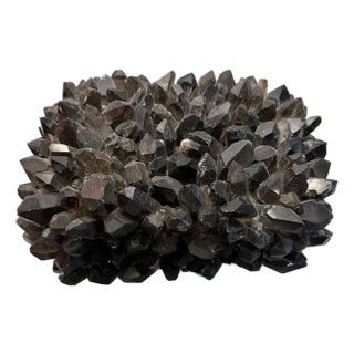 Large Black Quartz Lidded Box Attributed to Kathryn McCoy For Sale