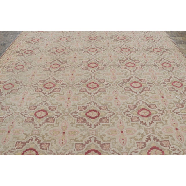 Handwoven in wool circa 1960–1970, this 11x13 vintage Bessarabian Kilim is a graceful large-scale flatweave from Rug &...