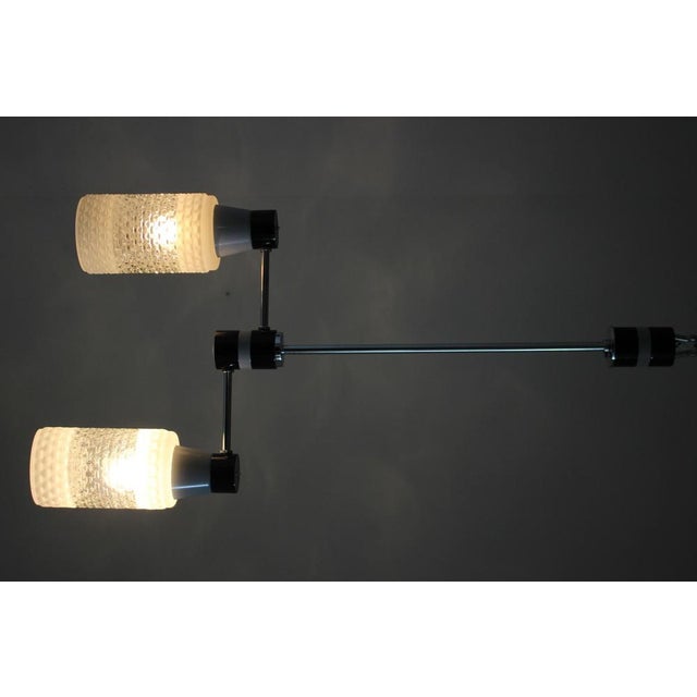 Mid-Century Chandelier attributed to Napako, Czechoslovakia, 1970s For Sale - Image 12 of 15