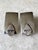 Contemporary Vintage Sterling Silver and Crystal Post Back Earrings For Sale - Image 3 of 5