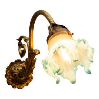 Vintage Wall Lamp in Gilded Bronze For Sale