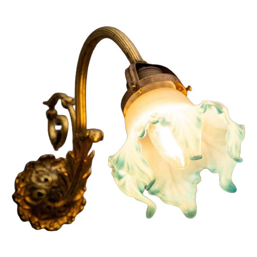 Vintage Wall Lamp in Gilded Bronze For Sale