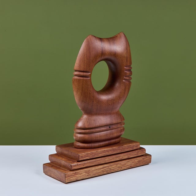 Mid 20th Century Abstract Mounted Cat Sculpture For Sale - Image 5 of 14