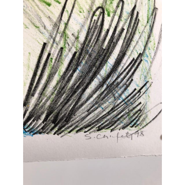 Sid Chafetz, Columbus, Ohio State Artist Lithograph "Heavenly Bliss" Angels, Biplane, 1998 For Sale - Image 4 of 6