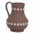 Wedgwood Jasperware Shell Design Taupe Brown Jug Pitcher For Sale