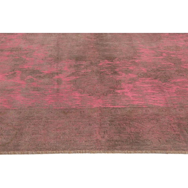 Mid 20th Century Industrial Maximalist Vintage Turkish Rug - 09'09 X 12'05 For Sale - Image 4 of 9