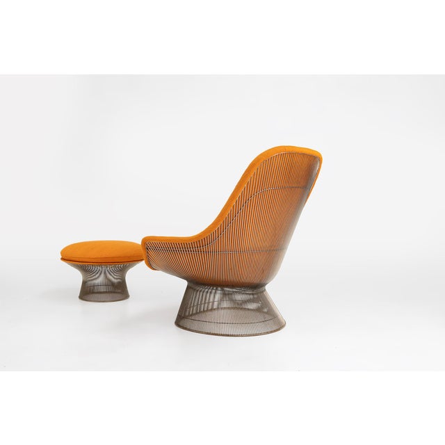 Mid-Century Modern Set of Model 1705 Easy Chair and Ottoman Set by Warren Platner for Knoll, 1966 For Sale - Image 3 of 18