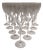 Maitre Champagne Glasses from Rosenthal, 1990s, Set of 19 For Sale