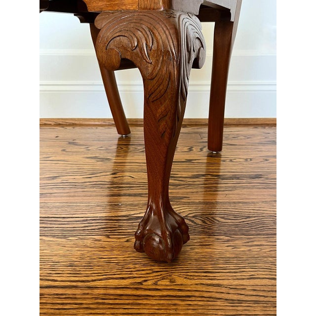 Handcrafted, Signed and Dated Chippendale Style Side Chairs, Set of 4, C. 1976 For Sale - Image 9 of 9