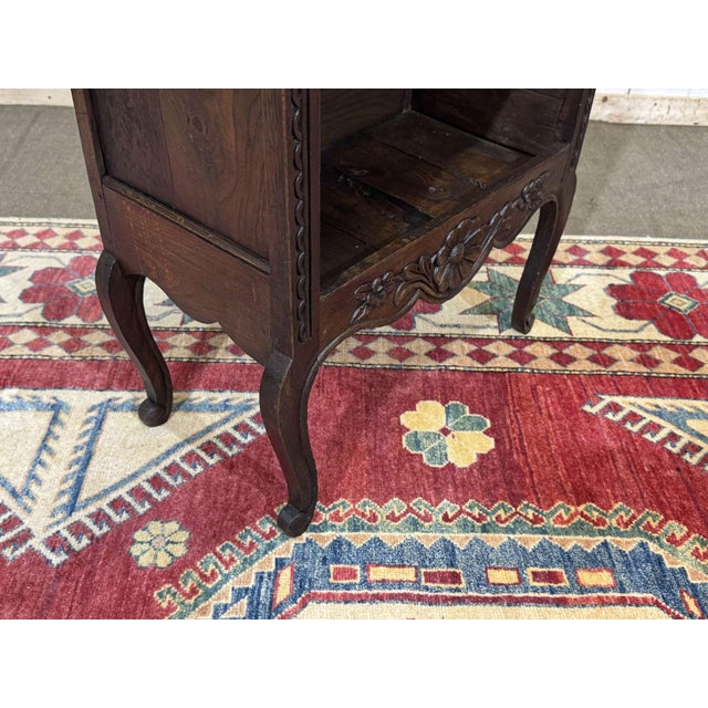 Early 20th Century Louis XV Style Oak Bookcase with Drawer, 1900s For Sale - Image 5 of 13