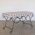 Panoplie Iron Double Loop Bench, Tan Gingham For Sale In Los Angeles - Image 6 of 9