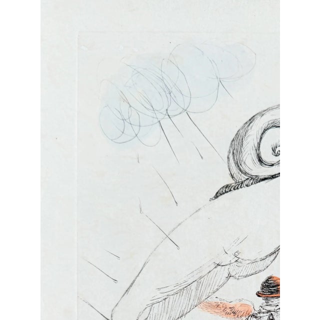 Salvador Dali, Femme à l'escargot, 1967, Etching For Sale - Image 4 of 8