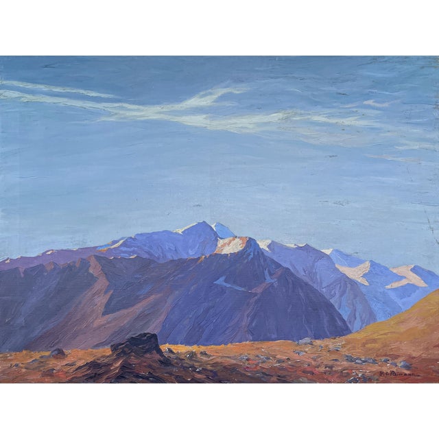 F. Reimann, Großglockner, 1920s, Oil on Canvas, Framed For Sale - Image 14 of 15