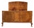 Art Deco Figured Walnut Double Bed, 1920s For Sale