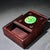 Chinoiserie Vintage Chinese Rosewood Jewelry Box With Jade & Gemstone Inlay – Chinoiserie Decor For Sale - Image 3 of 9